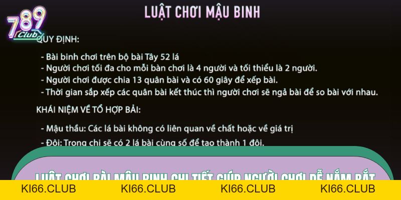 Mậu Binh 789CLUB – Game Bài Chiến Thuật Kịch Tính Nhất - Ki66