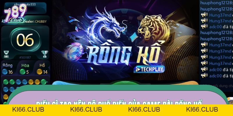 Rồng Hổ 789CLUB – Game Bài Đối Kháng Siêu Tốc, Thưởng Lớn - Ki66