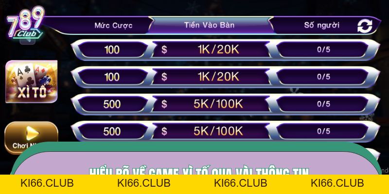 Xì Tố 789CLUB – Game Bài Nổi Tiếng, Thử Thách Trí Tuệ - Ki66